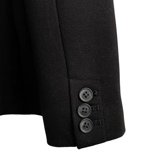 Old Navy Classic Ponte Knit Blazer Black XS One Button Dark Academia Preppy NWT - Image 6