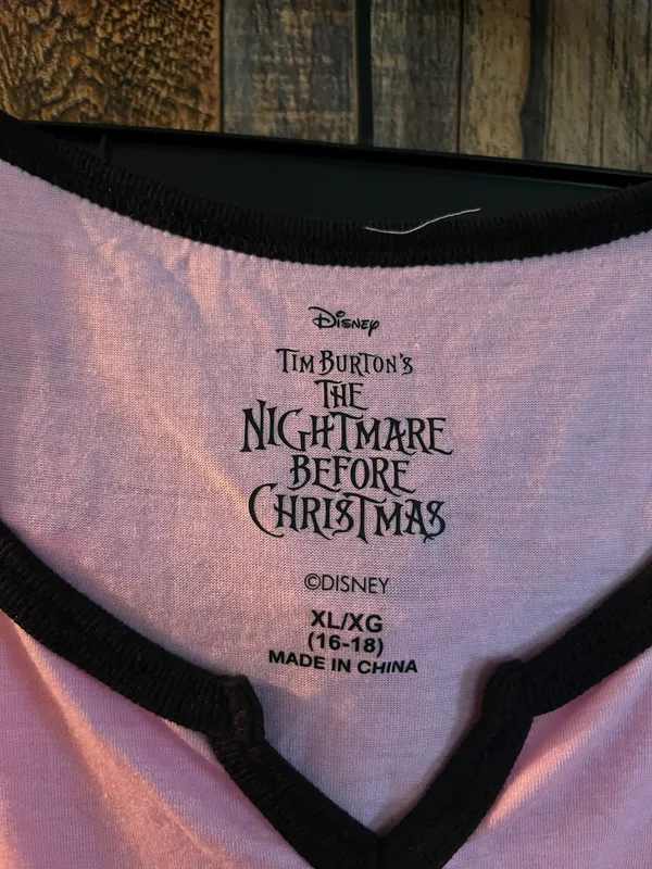 Disney NWT Nightmare Before Christmas Women's Tank Top and Shorts Pajama Set, 2-Piece, Size XL - Image 7