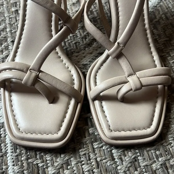 FRAME Addison leather slingback heels sz 5.5 - Image 5