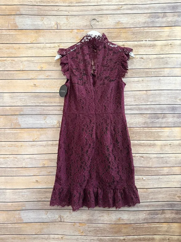Storia Dress Women’s Size Medium Learn To Love Lace Ruffled Mini NWT - Image 3