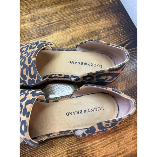 Lucky Brand Leopard Print‎ Side Cutout Ankle Boots Size 10 - Image 6