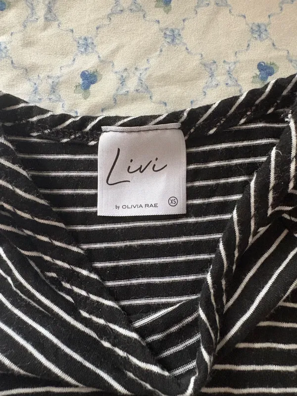 Striped tank top Black Size XS - Image 2