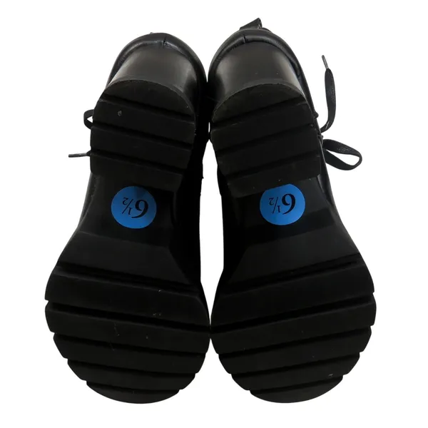 Sincerely Jules Racer Black Lace Up Combat Boots Chunky Heel Ankle Booties 6.5 - Image 6