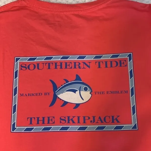 Peach Southern Tide The Shipjack long sleeve sz M ocean vacation comfy casual - Image 8