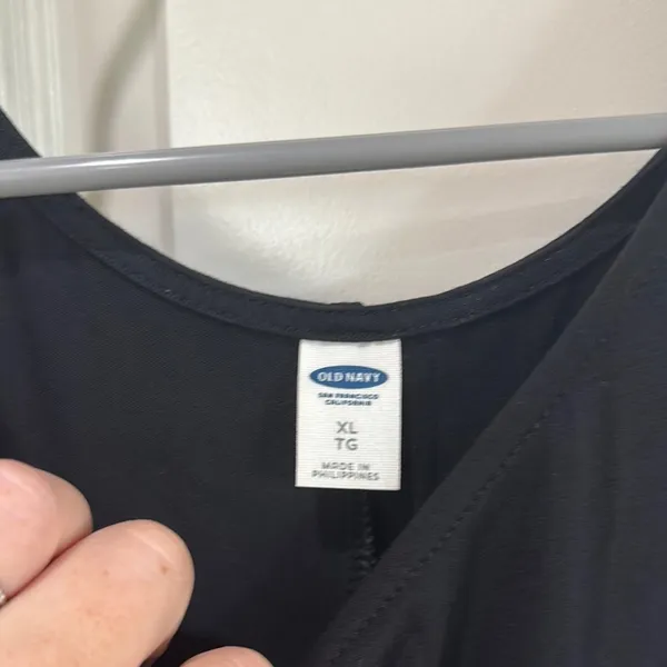 Old Navy Black Mini Sundress - Image 2