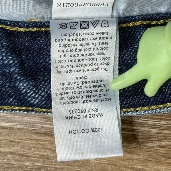 PacSun Eco Two-Tone '90s Boyfriend Jeans Size 25 Straight Cropped Leg Streetwear - Image 3