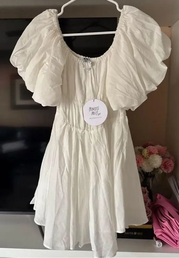 Princess Polly Halton Mini Puff Sleeve Dress NEW - Image 4