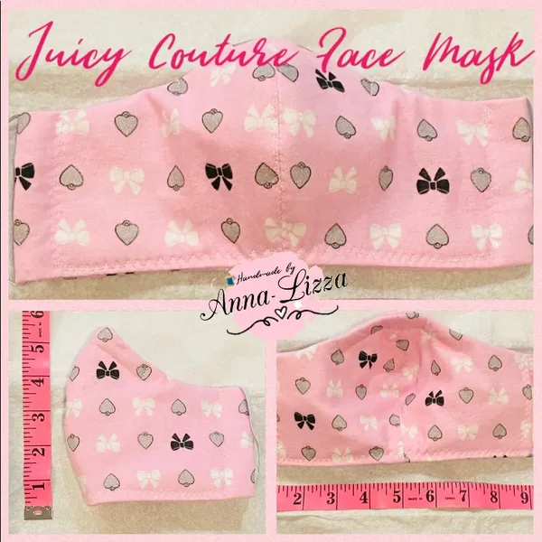 😷Handmade LIMITED Juicy Couture Face Mask - Image 2