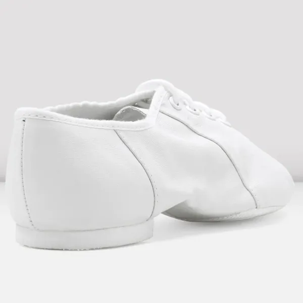 BLOCH Ladies Jazzsoft Leather Jazz Shoes in White, Size 5​​​​​​​ - Image 4