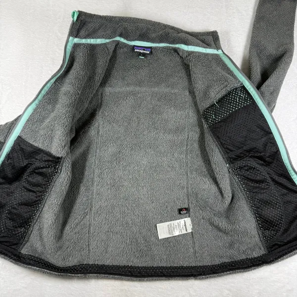 Patagonia Womens Re-Tool Snap-T Full Zip Fleece Jacket Grey Green 25477 Small - Image 9