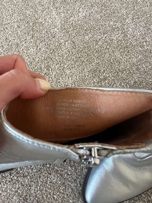 Silver madewell boots - Image 2