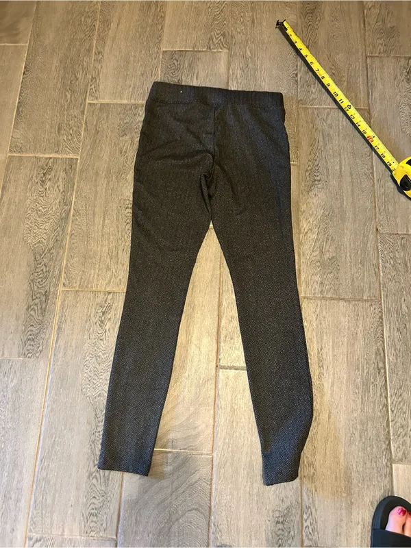 Old Navy black stevie skinny pants - size xs herringbone pattern - Image 12