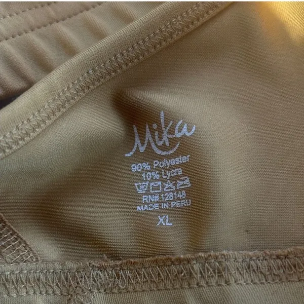 NWOT Mika Yoga Wear Orange Tan Mirabelle Yoga Sports Bra Size XL - Image 5