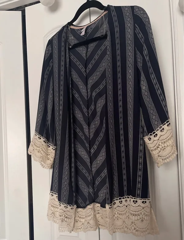 Xhilaration Blue Kimono - Image 4
