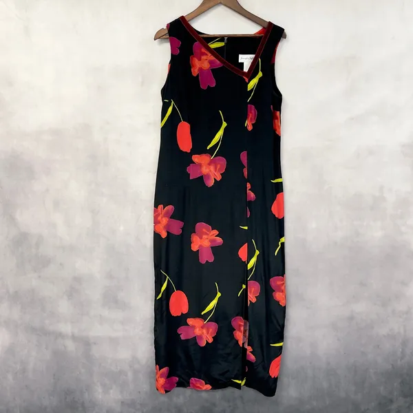 VTG Jennifer Jeffries Womens Sleeveless Dress Size 12 Artsy Going‎ Out Gallery - Image 2