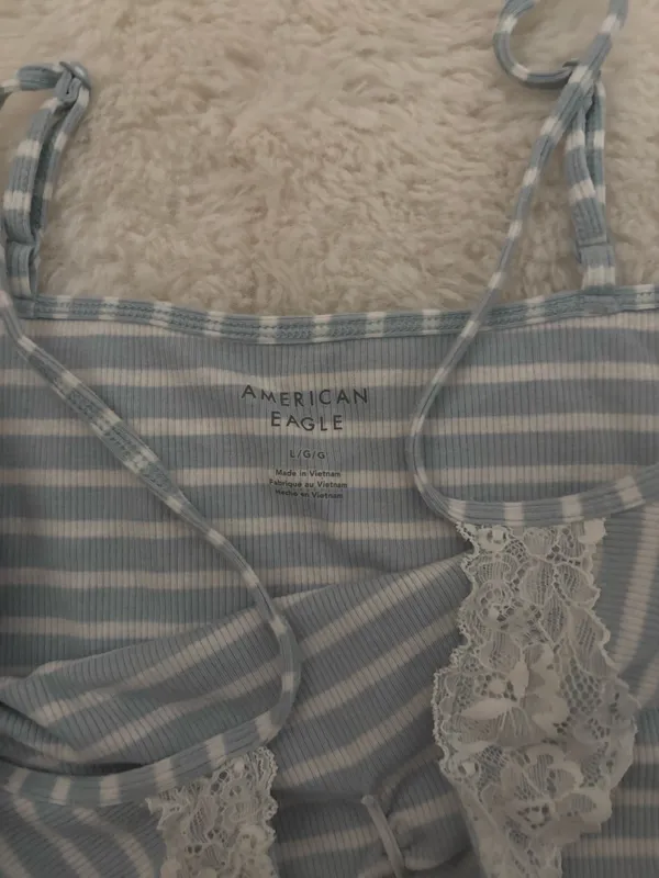 American Eagle Lace Striped cami top - Image 3