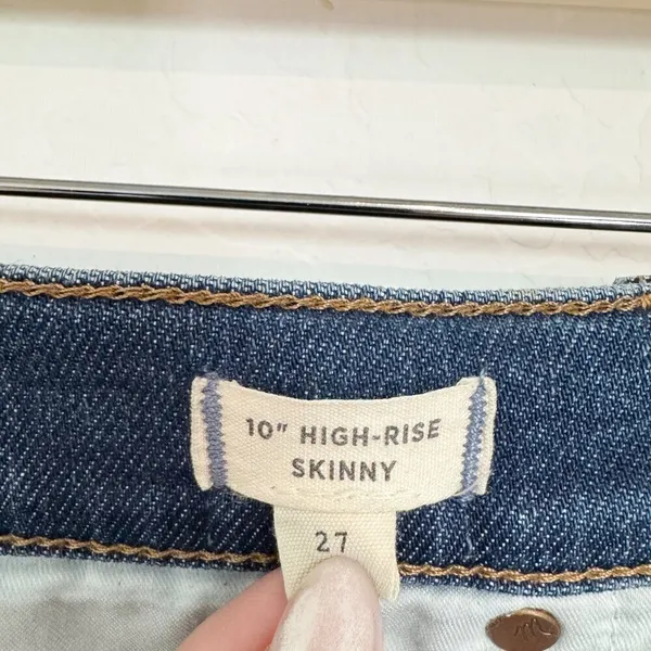 Madewell High Rise Skinny Jeans Size 27 Blue Wendover Wash Stretch Pant Capsule‎ - Image 7