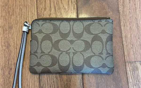 Coach Corner Zip Wristlet - Image 2