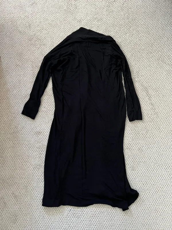 Lou & grey Open Front Long Pocket Duster Cardigan Sweater Black - Image 4