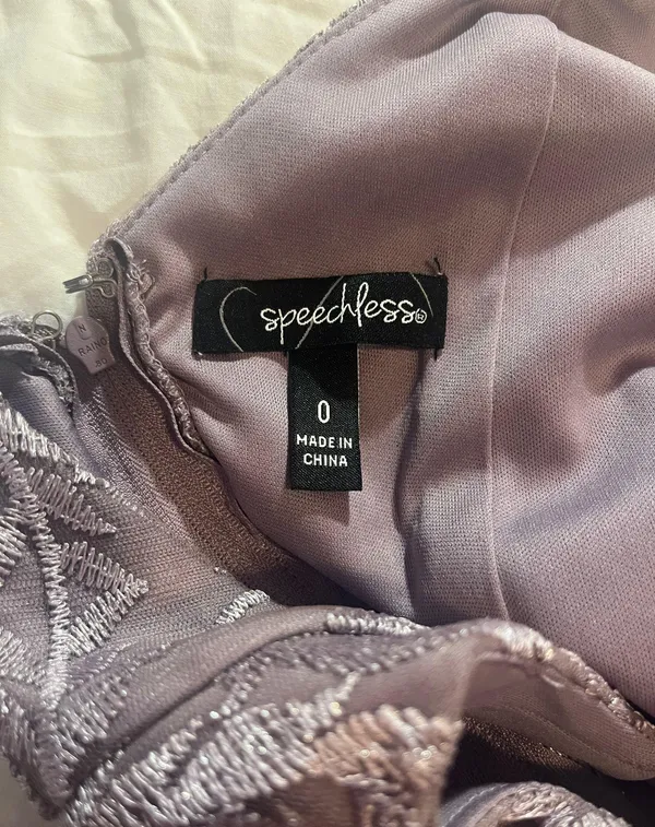 Speechless Purple hoco dress - Image 3
