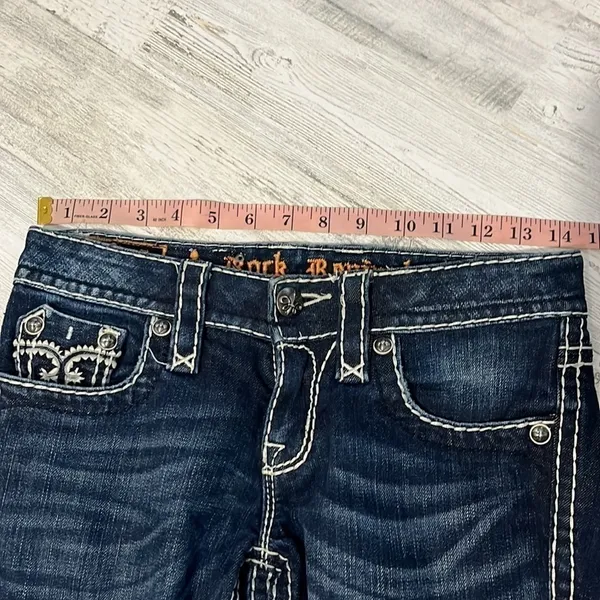 Rock Revival Sharon Skinny Raw Hem Jeans Size 25 - Image 11