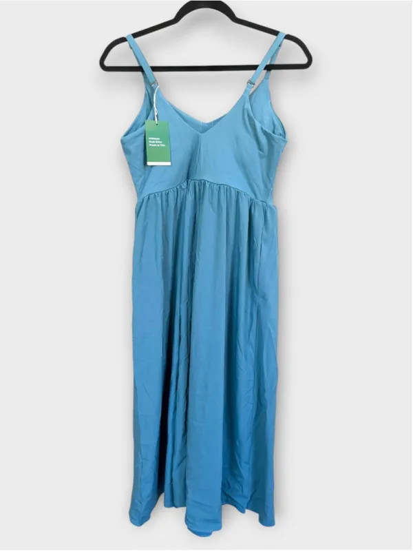Size M Halara Adjustable Strap Quick Dry Midi Dress Stone Blue - Image 2