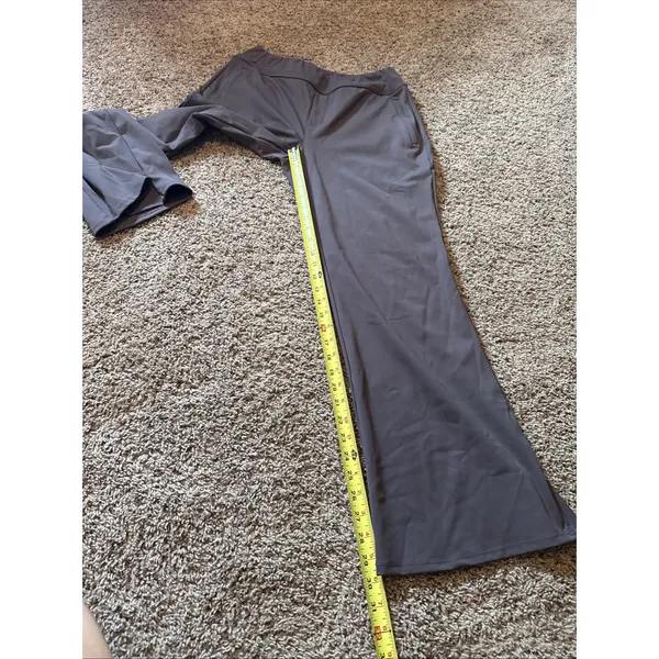 Halara Flex™ DayStretch Mid Rise Pocket Work Flare Pants Brown Size Large NWT - Image 5