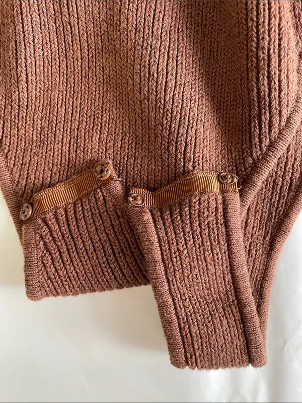Free People Intimately Sheer Metallic Knit Halter Bodysuit in Brown - Image 5