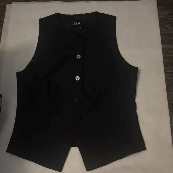 Zara Black Label Buttondown Vest M Academia Menswear Look Corporate Siren Preppy - Image 6