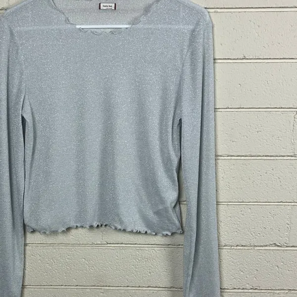 Aritzia Sunday Best Blue Sparkle Top size L - Image 7