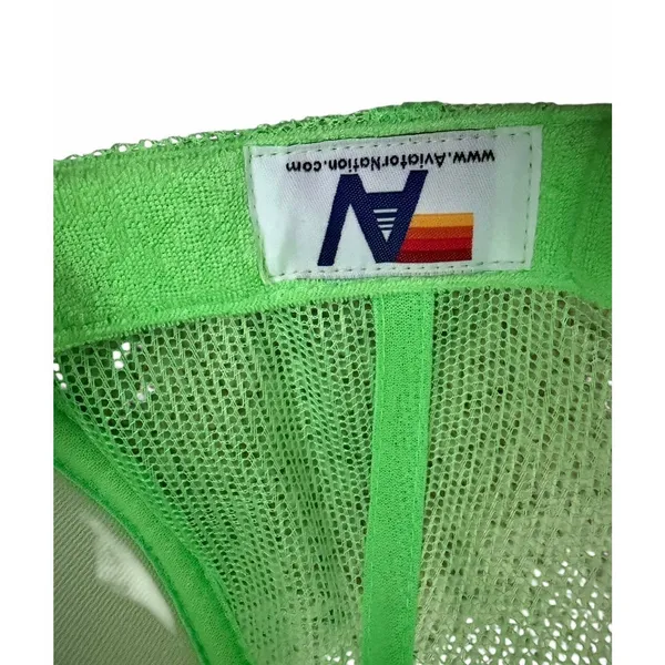 Aviator Nation Dreamland Tiger‎ Vintage Trucker Hat Neon Green - Image 7