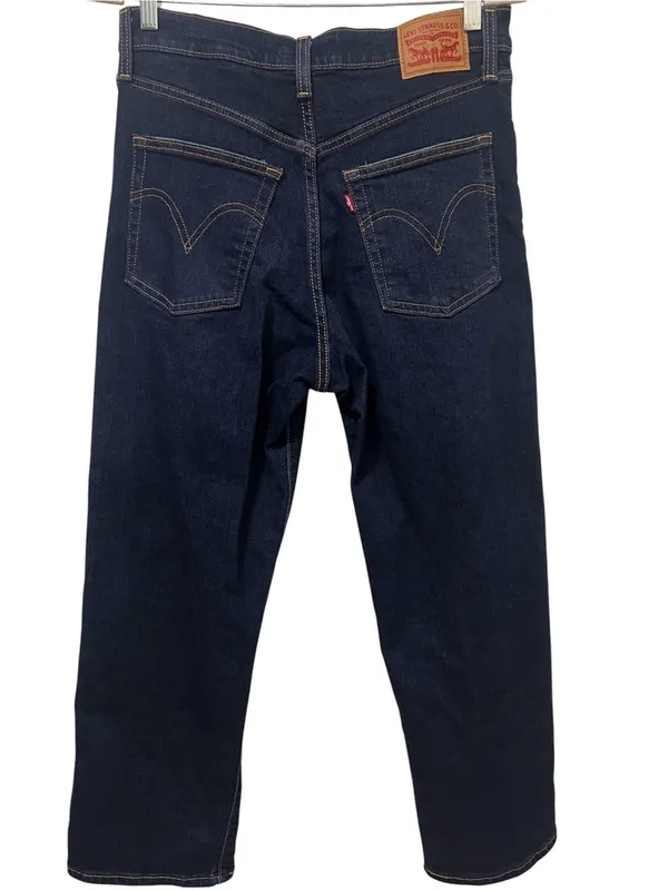Levi’s Ribcage Straight Ankle Jeans 30 Dark Indigo - Image 8