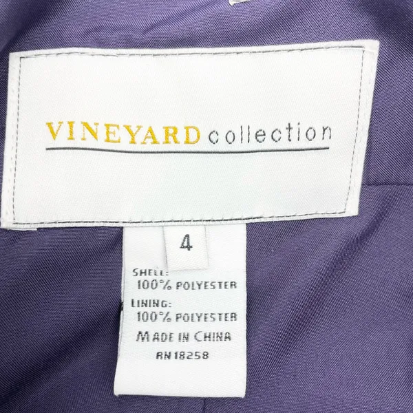 Vineyard‎ Collection Women 4 Bridesmaid Dress Strapless Purple Twist Chiffon - Image 9