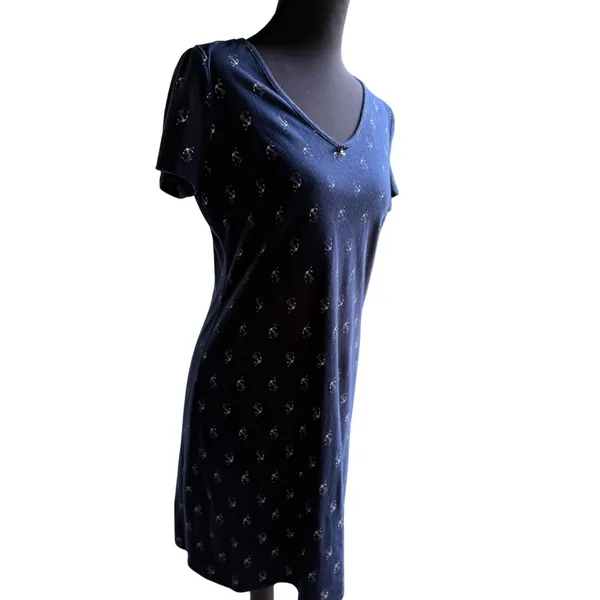 Nautica Anchor Print Sleep Shirt | Women's Small - Image 4