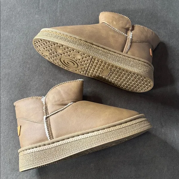 Women’s Mini Platform Ankle Boots Faux Fur Lined Size 9 (EU41) NEW - Image 5