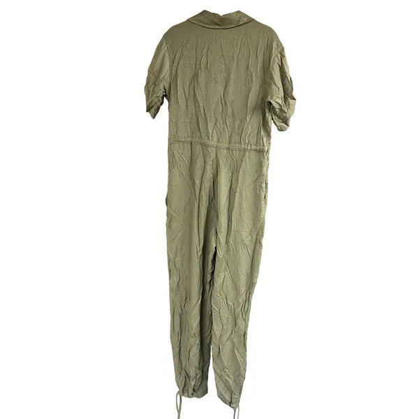 Anthropologie Tiny Heidi Green Utility Jumpsuit Short Sleeve Drawstring NWT S - Image 6