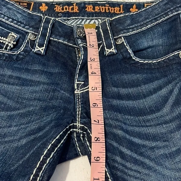 Rock Revival Sharon Skinny Raw Hem Jeans Size 25 - Image 12