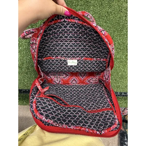 Vintage Vera Bradley Frankly Scarlett Bowler Bag Shoulder Purse Geometric Floral - Image 10