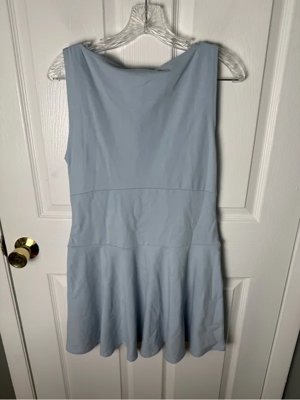 Reformation Mayve Knit Dress in Mineral Blue L - Image 4