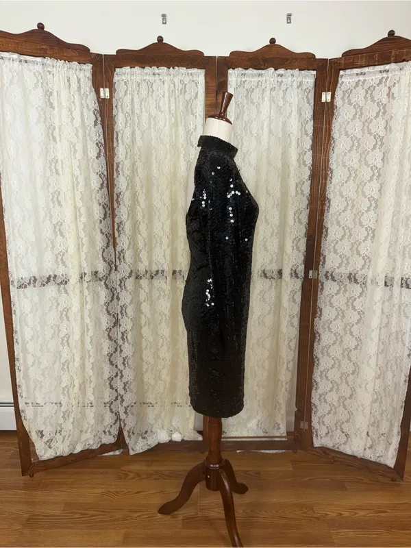 Gorgeous Vintage 90s Nightline Sequin Formal Dress - Image 5