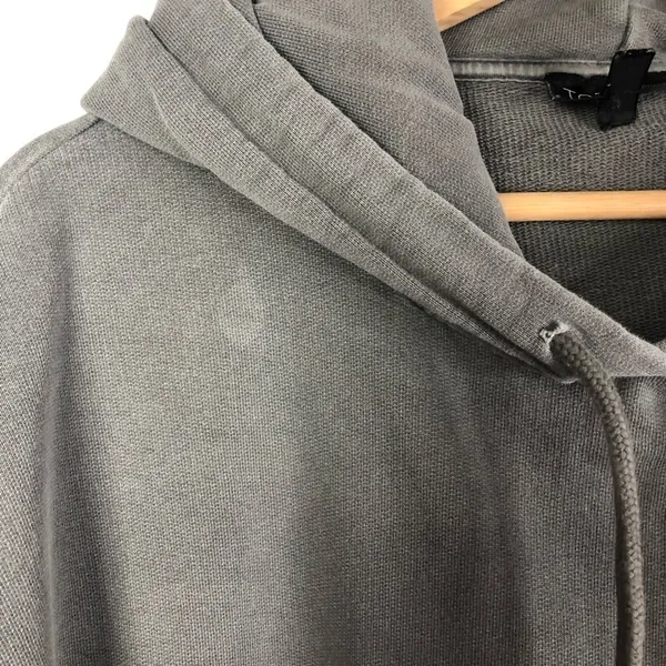 TopShop Dark Gray Oversized Long Relaxed Fit Hoodie Sweatshirt M/L‎ - Image 4