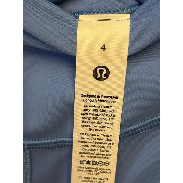 Lululemon Wunder Under SmoothCover HR Tight 25" size 4 new with tags Pool - Image 5