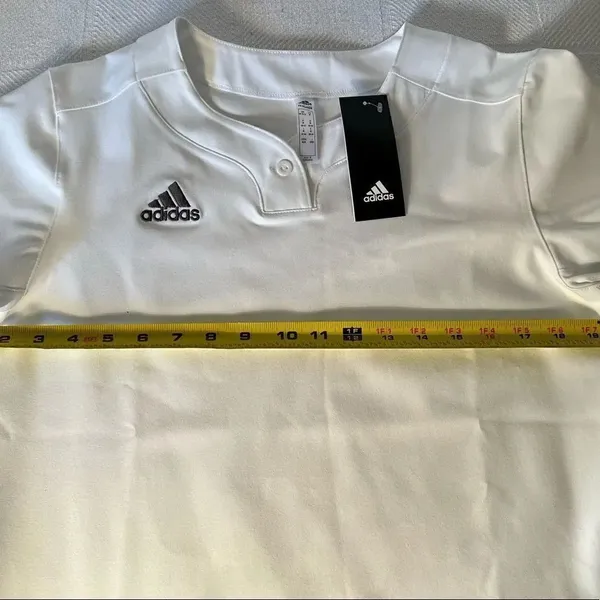 Adidas Women’s Top Jersey w Button And Vented Underarm NWT. - Image 4