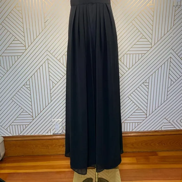 Spotlight‎ by Warehouse Black Chiffon Halter Gown - Image 5