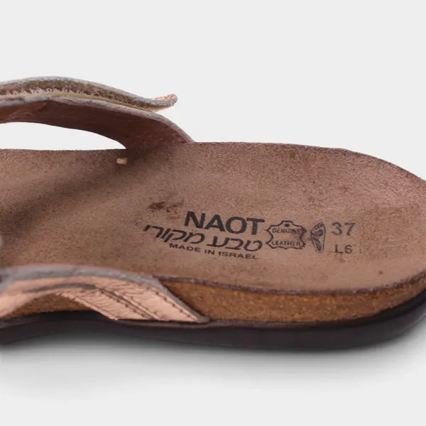 NAOT Carmen Soft Rose Gold Leather Sandals EU 37 US 6-6.5 - Image 5
