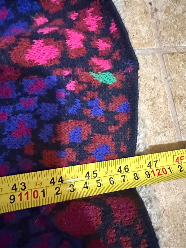 FARM RIO LEOPARD MIX DOUBLE KNIT TURTLENECK SWEATER DRESS size XS EUC - Image 9