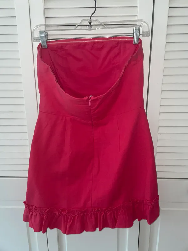superdown Brenda Strapless Dress In Pink - Image 4