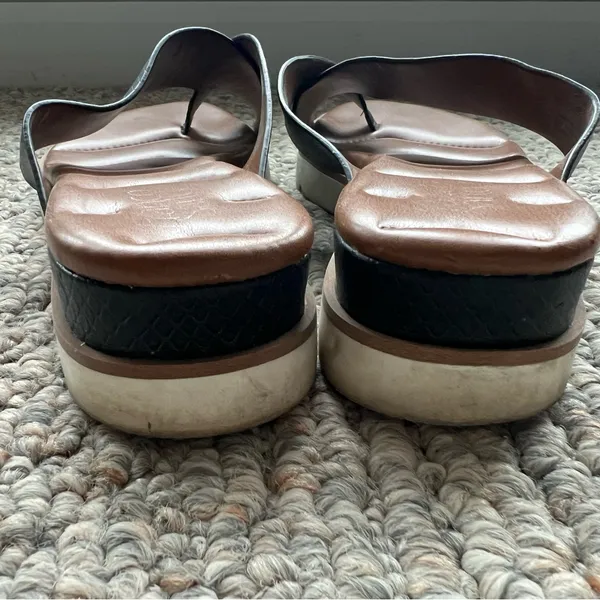 Franco Sarto Darius Black and Brown Women's Sandals - Image 5