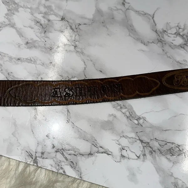 Ford Brown Leather Belt - Image 3