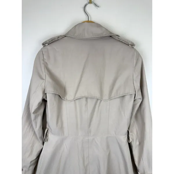 Lauren Ralph Lauren Trench Coat Women’s Size XXS Tan Double Breasted minimalist - Image 9